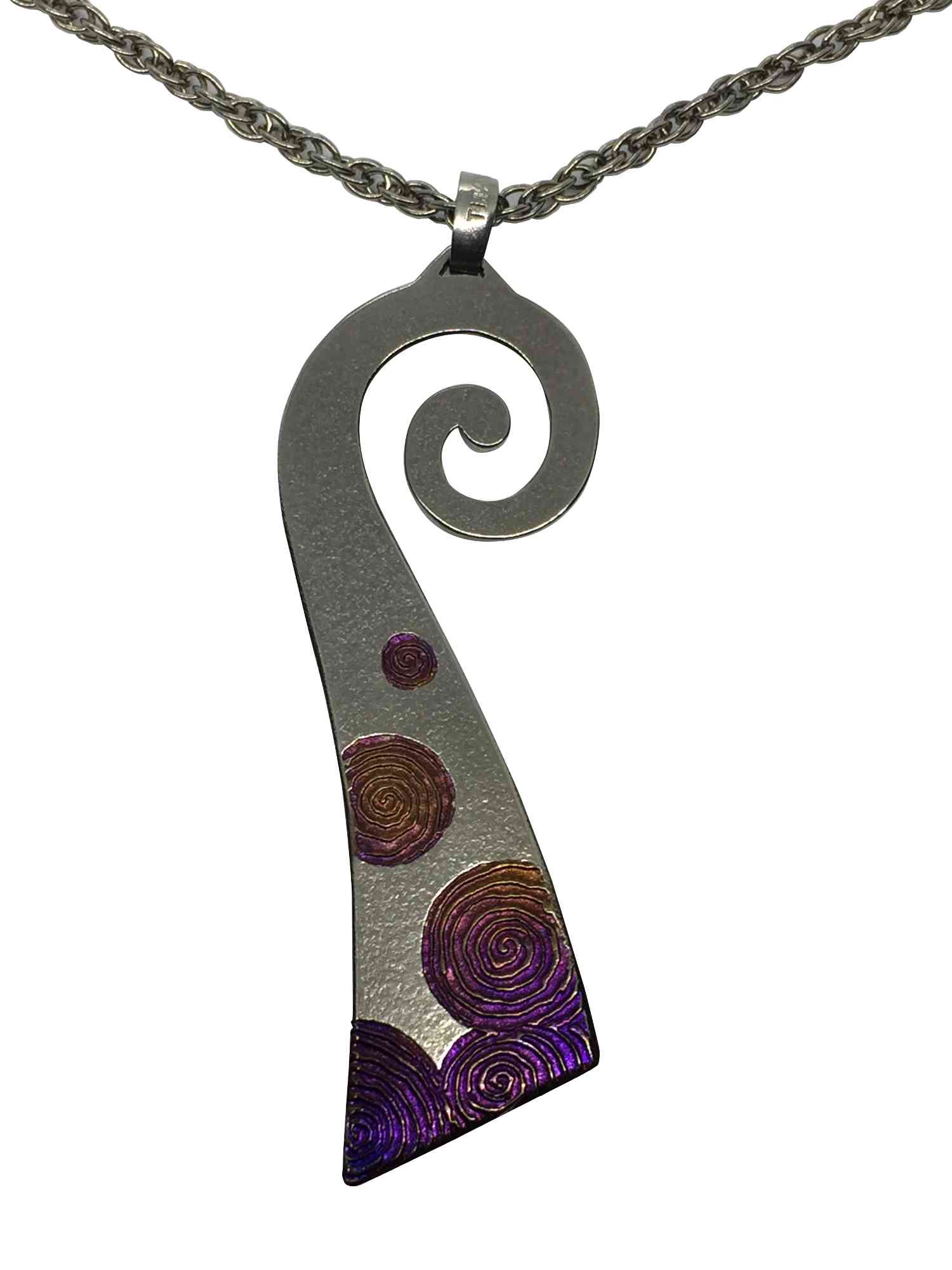 titanium pendant spiral 1